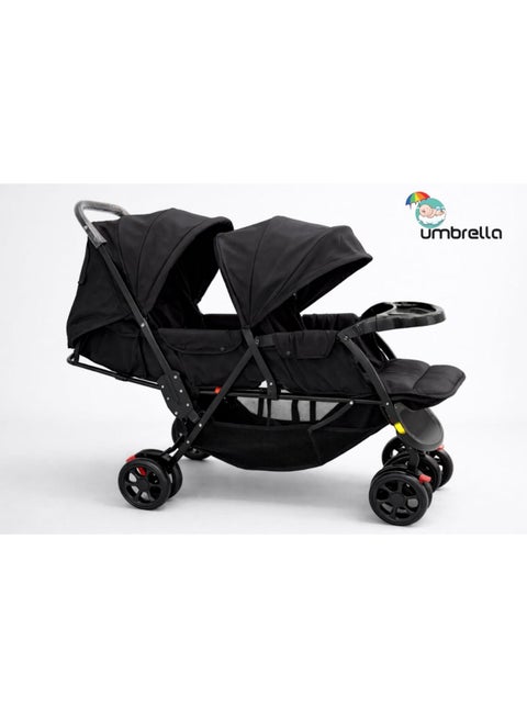 Baby  Stroller twins  Umbrella -black
